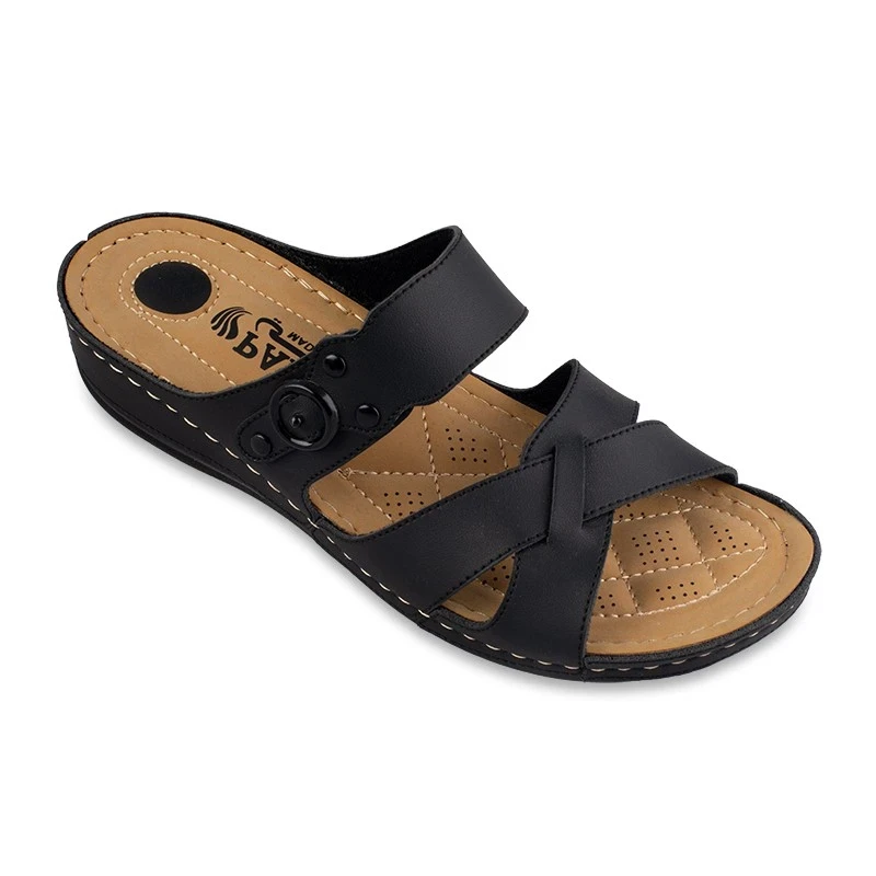 صندل Toba 1 بابا PU الألوان أسود
