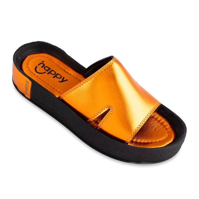 Sandal Mahak Metalik Happy colors Orange