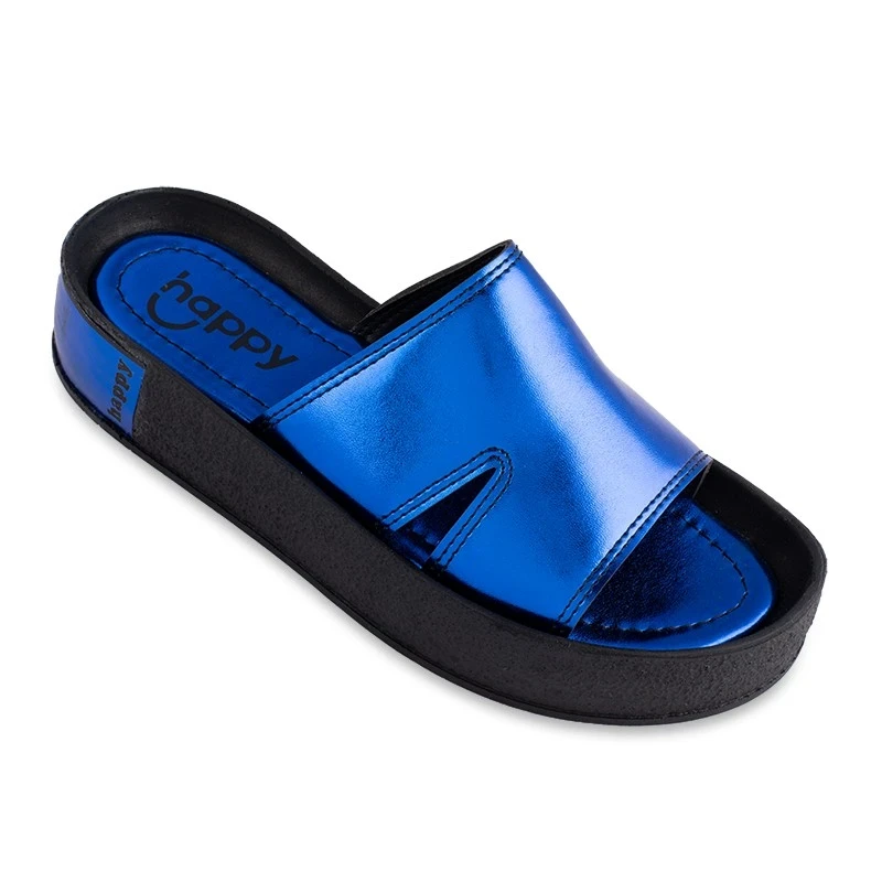 Sandal Mahak Metalik Happy colors Blue
