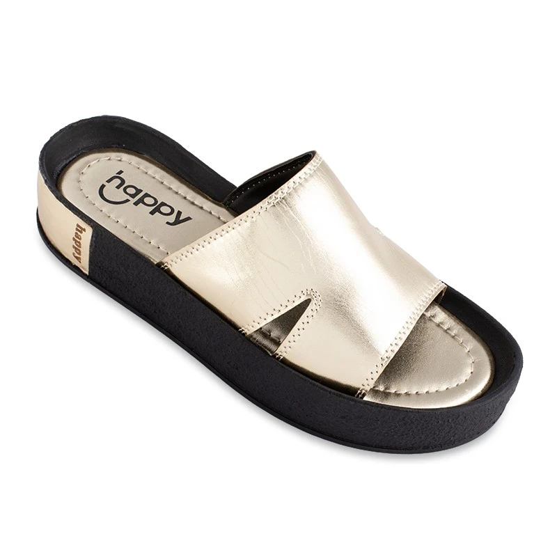 Sandal Mahak Metalik Happy colors Golden