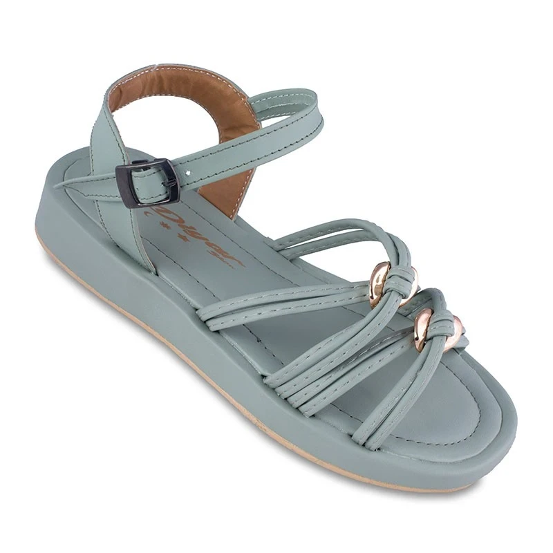 صندل كعب عالي زنجیری دیار الألوان أخضر