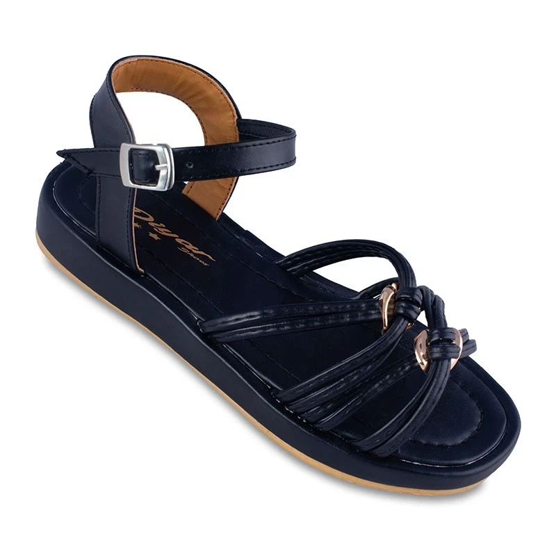 صندل كعب عالي زنجیری دیار الألوان أسود