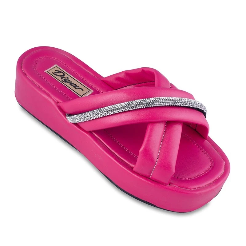 صندل جیرو ضربدری دیار الألوان أحمر