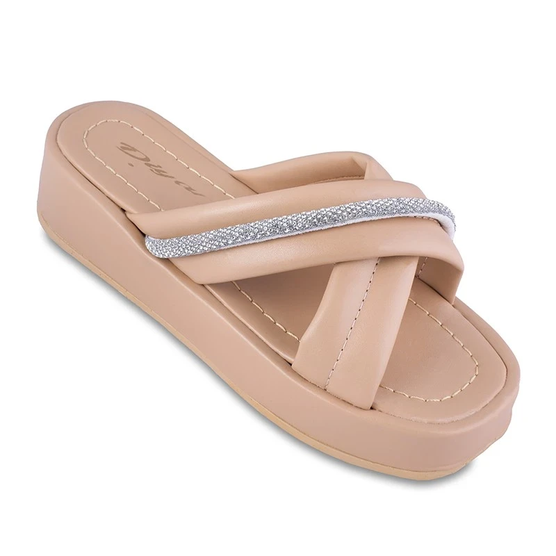 صندل جیرو ضربدری دیار الألوان كريم