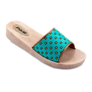 Slipper Mina T V Parsi colors Cyan