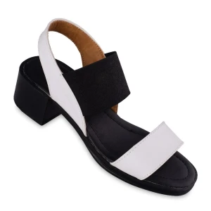 Sandalia con correa Delsa Jazire colores Blanco y negro