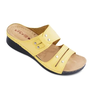 Sandal Afra PAPA PU colors Yellow