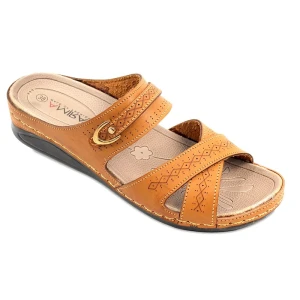 Sandalia Shabnam PAPA PU colores miel