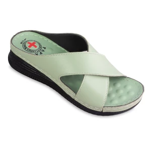 صندل 9012 پاپا PU رنگبندی سبز پسته ای