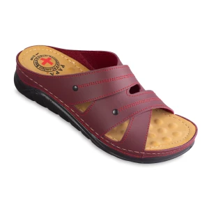 صندل 8010 پاپا PU رنگبندی زرشکی