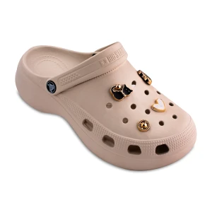 نعال گلدن کراکس پاشنه دار زیتون