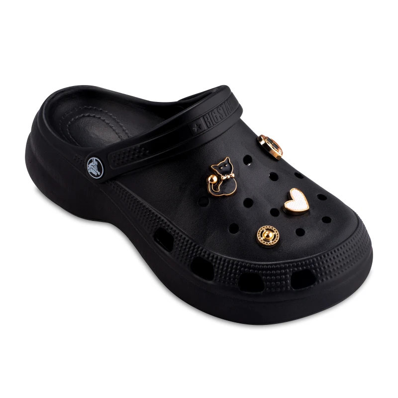 نعال گلدن کراکس پاشنه دار زیتون