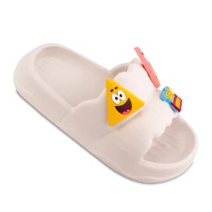 دمپایی پاتریک زیتون رنگبندی کرم