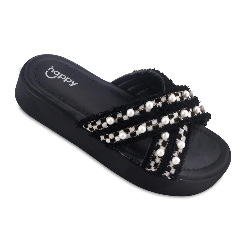 صندل لاوین هپی رنگبندی مشکی