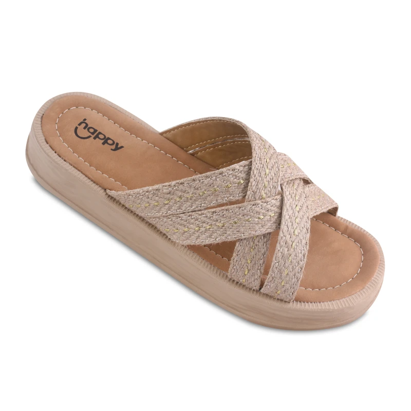 صندل پلین هپی رنگبندی طلایی