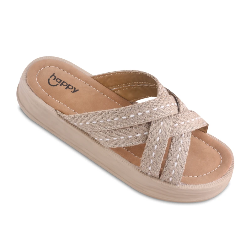 صندل پلین هپی رنگبندی سفید