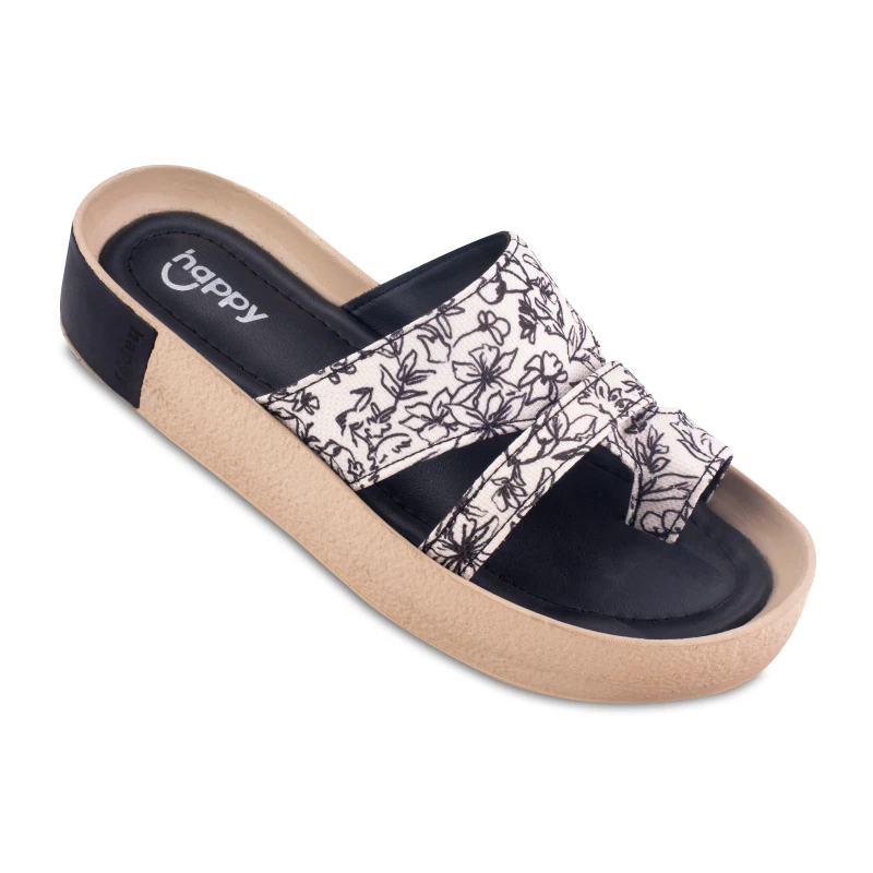 صندل پریماه طرحدار هپی رنگبندی مشکی