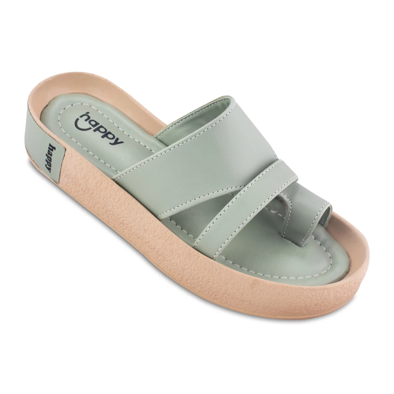 صندل پریماه ساده هپی رنگبندی سبز