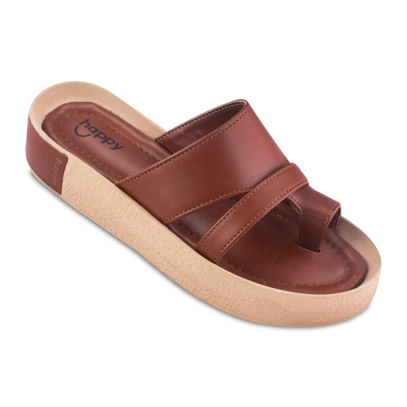 صندل پریماه ساده هپی رنگبندی عسلی