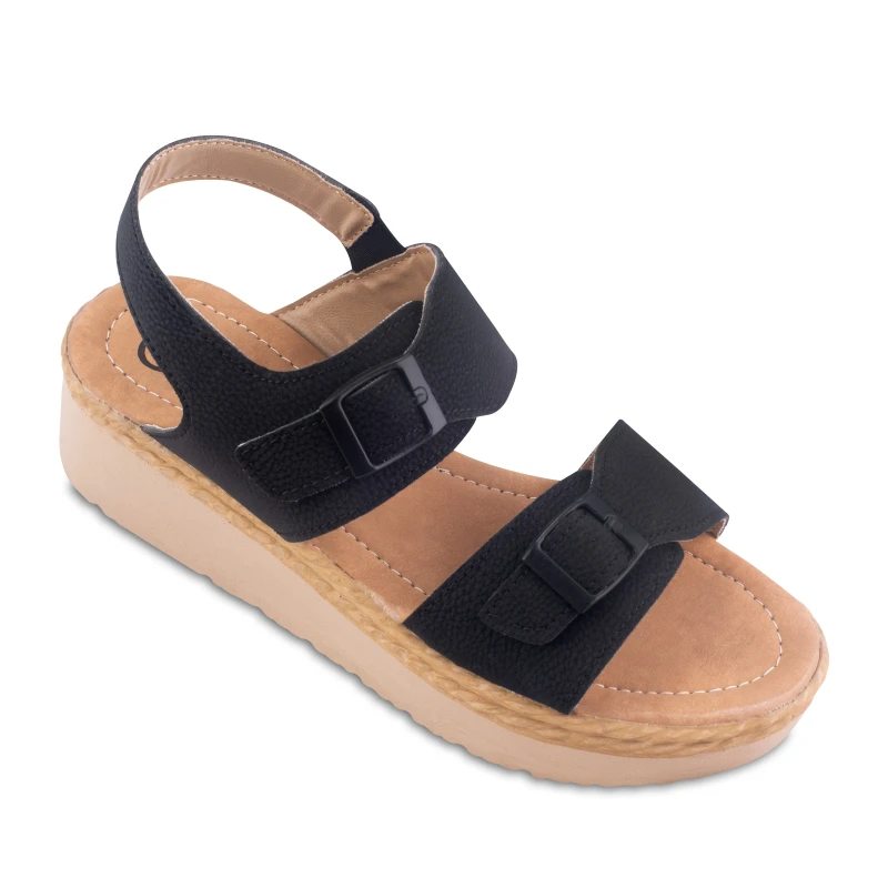 صندل رکابدار درخشان هپی رنگبندی مشکی