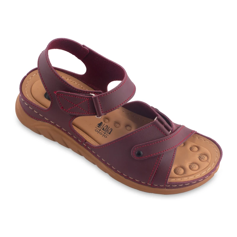 صندل رکابدار 8008 پاپا PU رنگبندی زرشکی