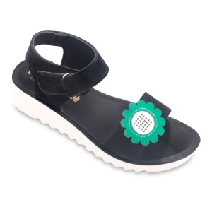 صندل رکابدار زنبق پاپا PU رنگبندی مشکی