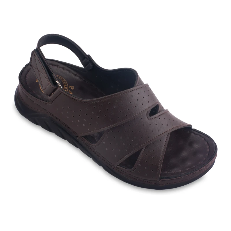 صندل رکابدار 8009 پاپا PU رنگبندی قهوه ای