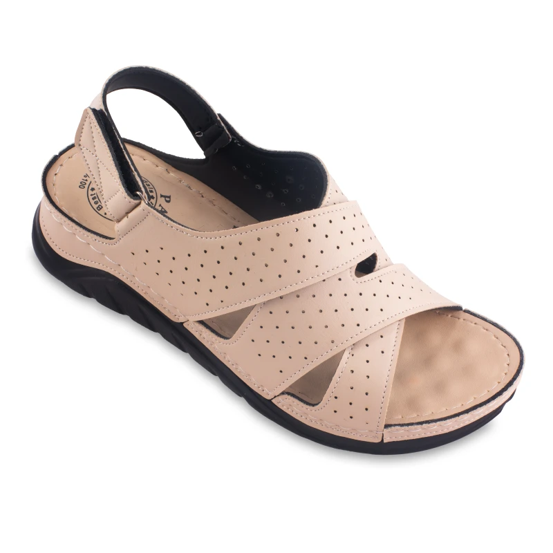 صندل رکابدار 8009 پاپا PU رنگبندی کرم