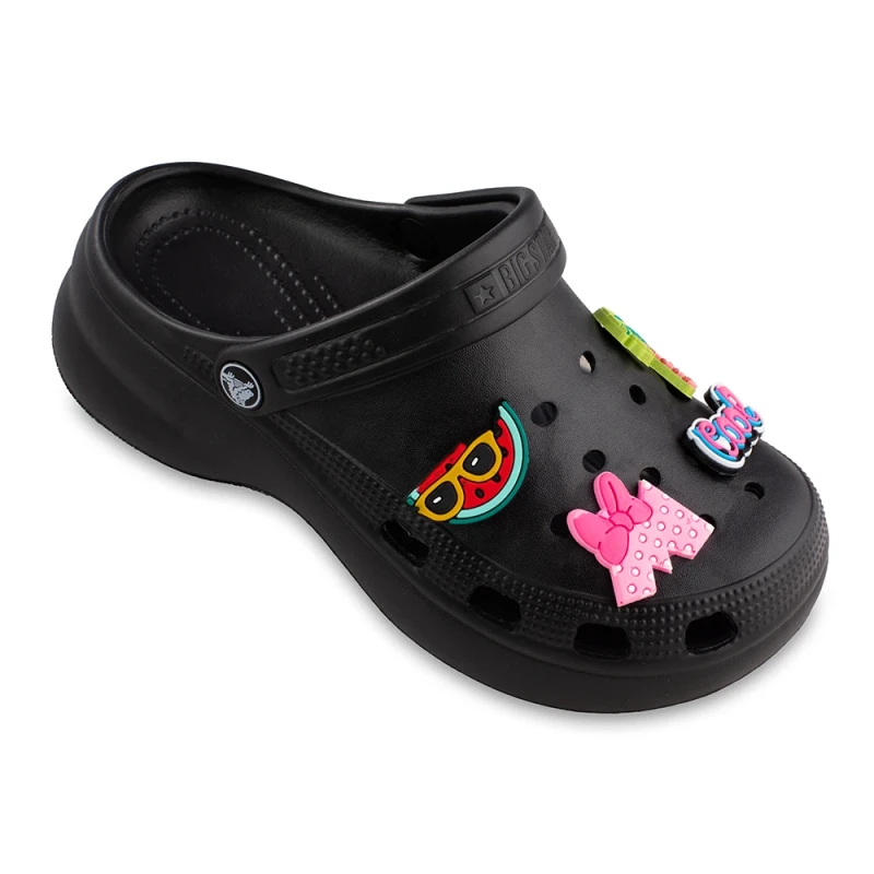 نعال کراکس استیکر پاشنه دار زیتون