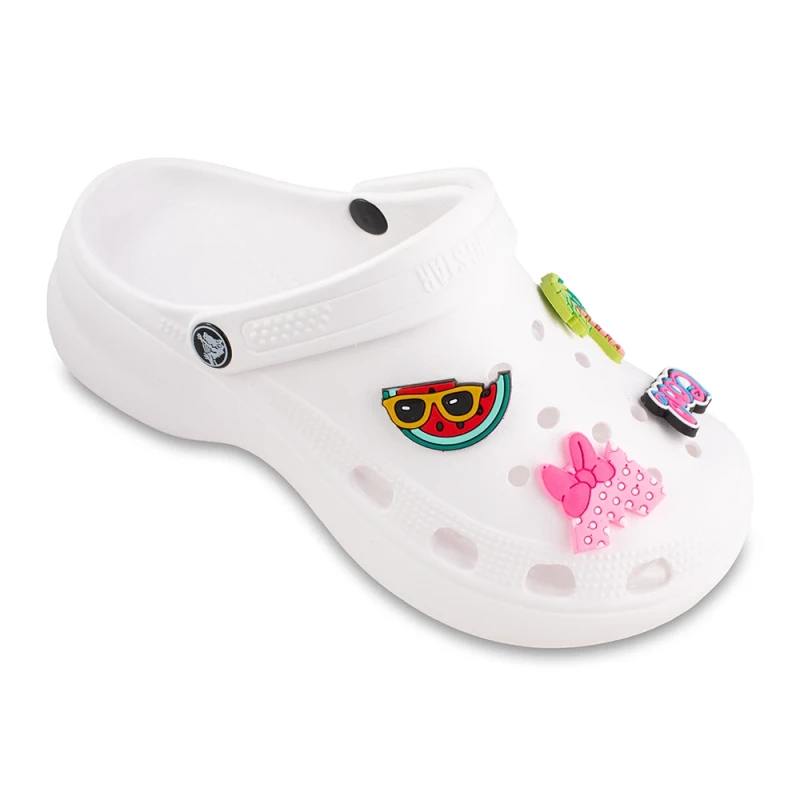 نعال کراکس استیکر پاشنه دار زیتون