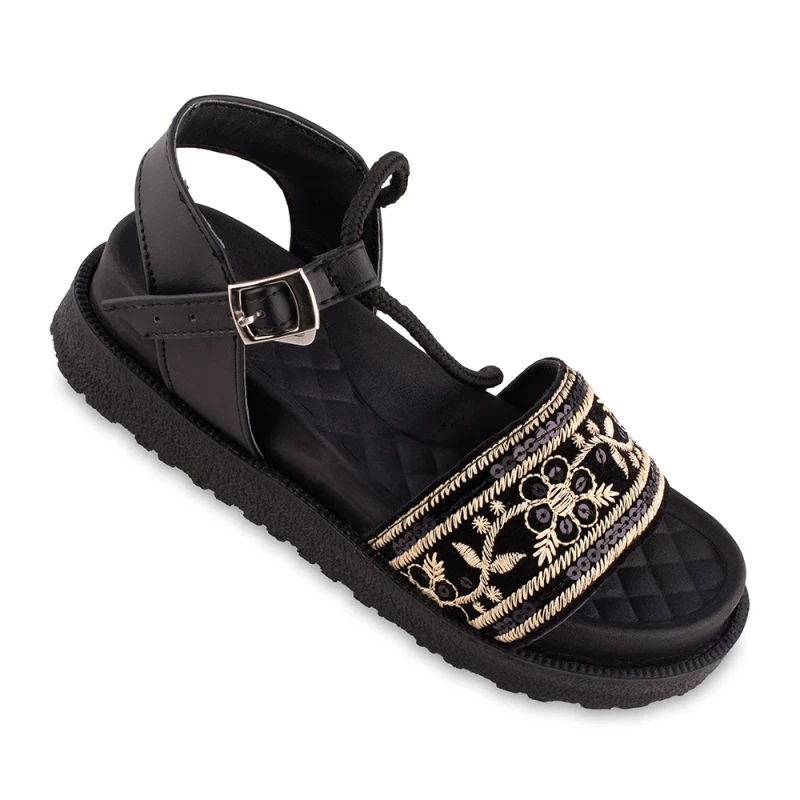 صندل رکابدار آیدا دیار رنگبندی مشکی