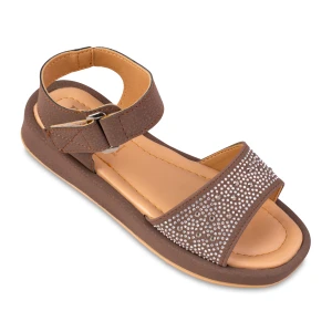 صندل رکابدار شادی پارمین رنگبندی قهوه ای