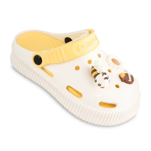 دمپایی کراکس دلوین پاپا PVC رنگبندی زرد