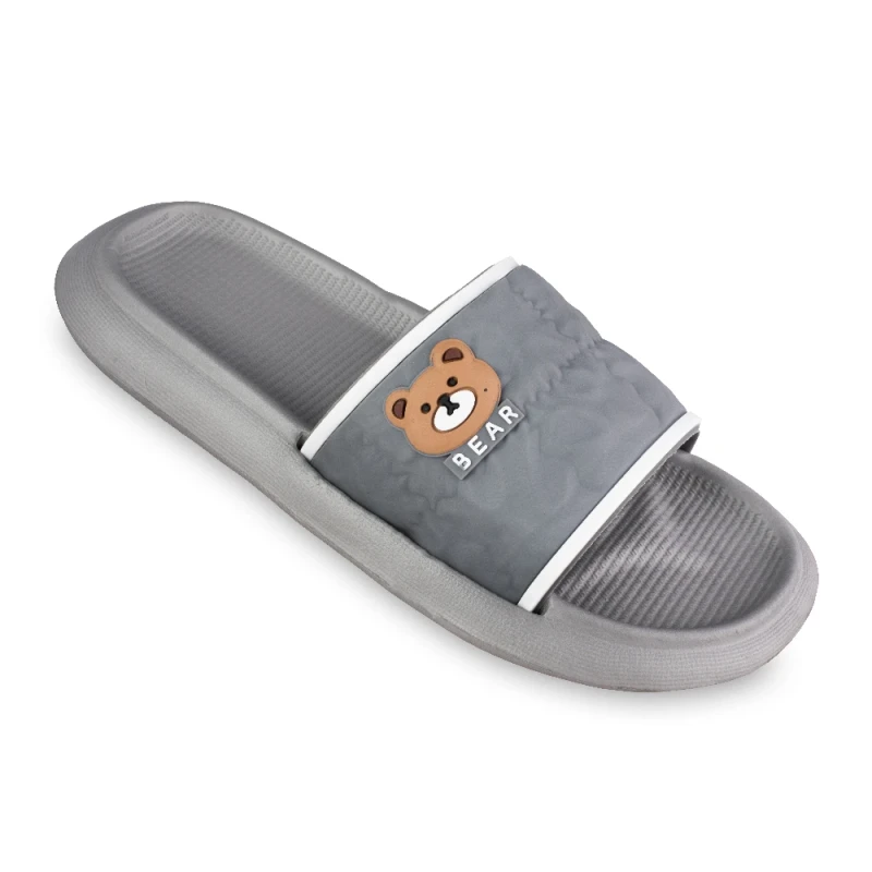 دمپایی چروک زیتون رنگبندی طوسی