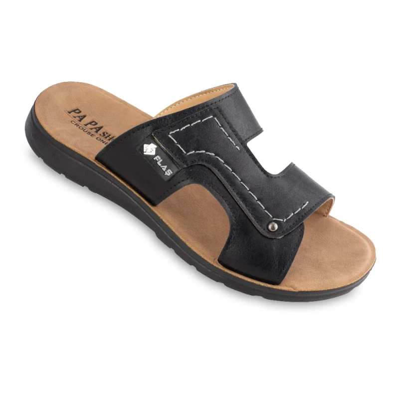 صندل فلش پاپا PU رنگبندی مشکی