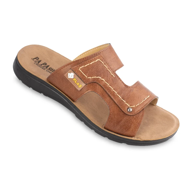 صندل فلش پاپا PU رنگبندی عسلی