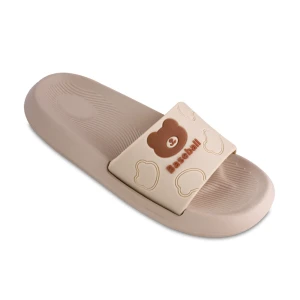 دمپایی بیسبال زیتون رنگبندی کرم