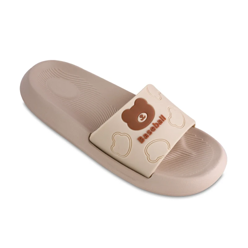 دمپایی بیسبال زیتون رنگبندی کرم