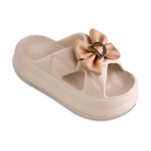 دمپایی هلیوم زیتون رنگبندی کرم