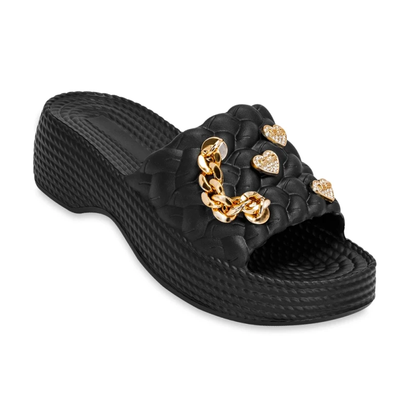 Slipper Hasira Shima colors Black