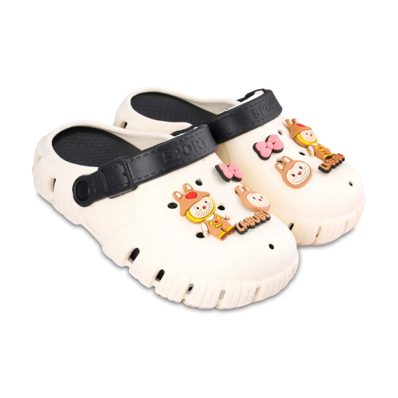 دمپایی کراکس لبوبو سفید پارسی