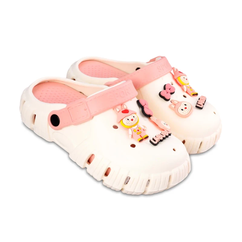 دمپایی کراکس لبوبو سفید پارسی