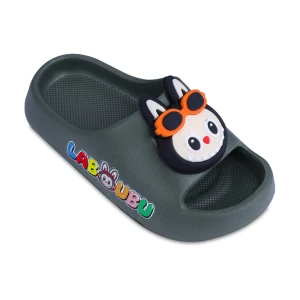 دمپایی لبوبو عینکی پارسی رنگبندی سبز یشمی