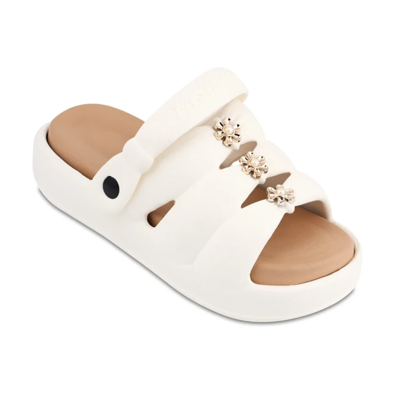 دمپایی ملیسا پارسی رنگبندی کرم