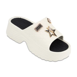 دمپایی گوچی پارسی رنگبندی کرم