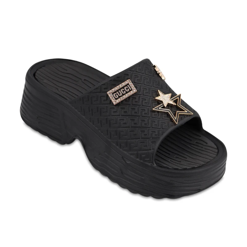 دمپایی گوچی پارسی رنگبندی مشکی