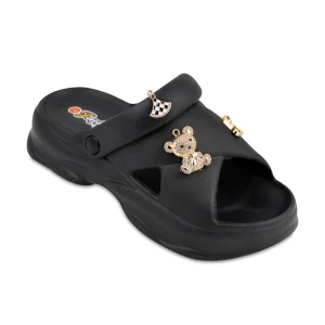 دمپایی رزا پارسی رنگبندی مشکی