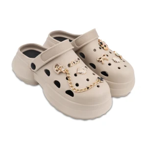 دمپایی کراکس فلورانس پارسی رنگبندی کرم