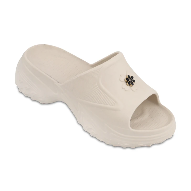 دمپایی نگین پارسی رنگبندی کرم