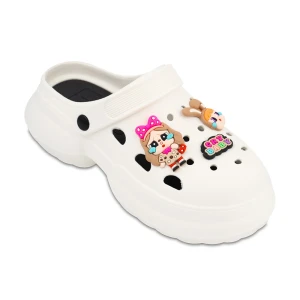 دمپایی کراکس لاوین پارسی رنگبندی سفید